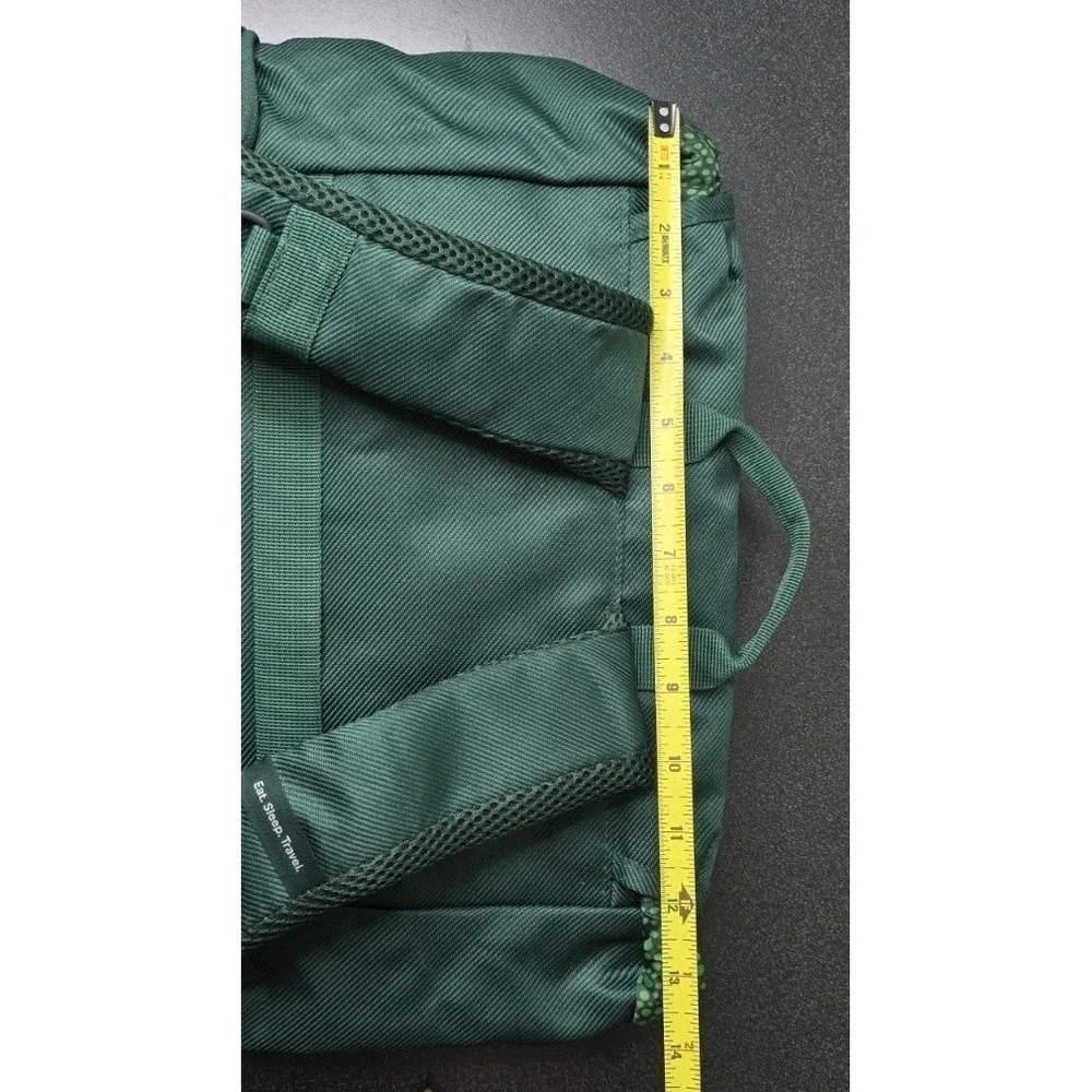 New Go Ahead Tours EF Green Backpack Buckle Closure 5 Pockets Rucksack Travel